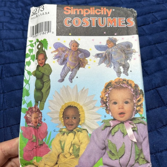 Simplicity 8273- fairy-pea-daisy-flower-baby costumes by Andrea Schewe - Picture 1 of 8